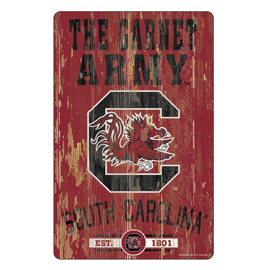 South Carolina Gamecocks 11x17 Wood Slogan Sign Decor - ToylandEU