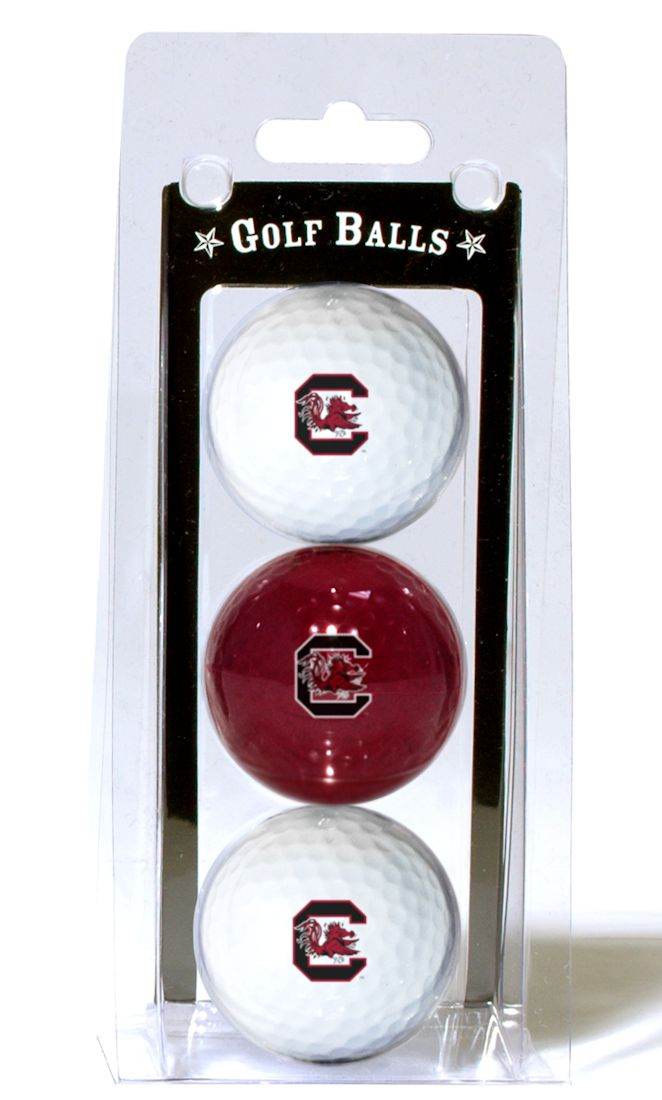 South Carolina Gamecocks 3 Pack Golf Balls White Or Colored - ToylandEU