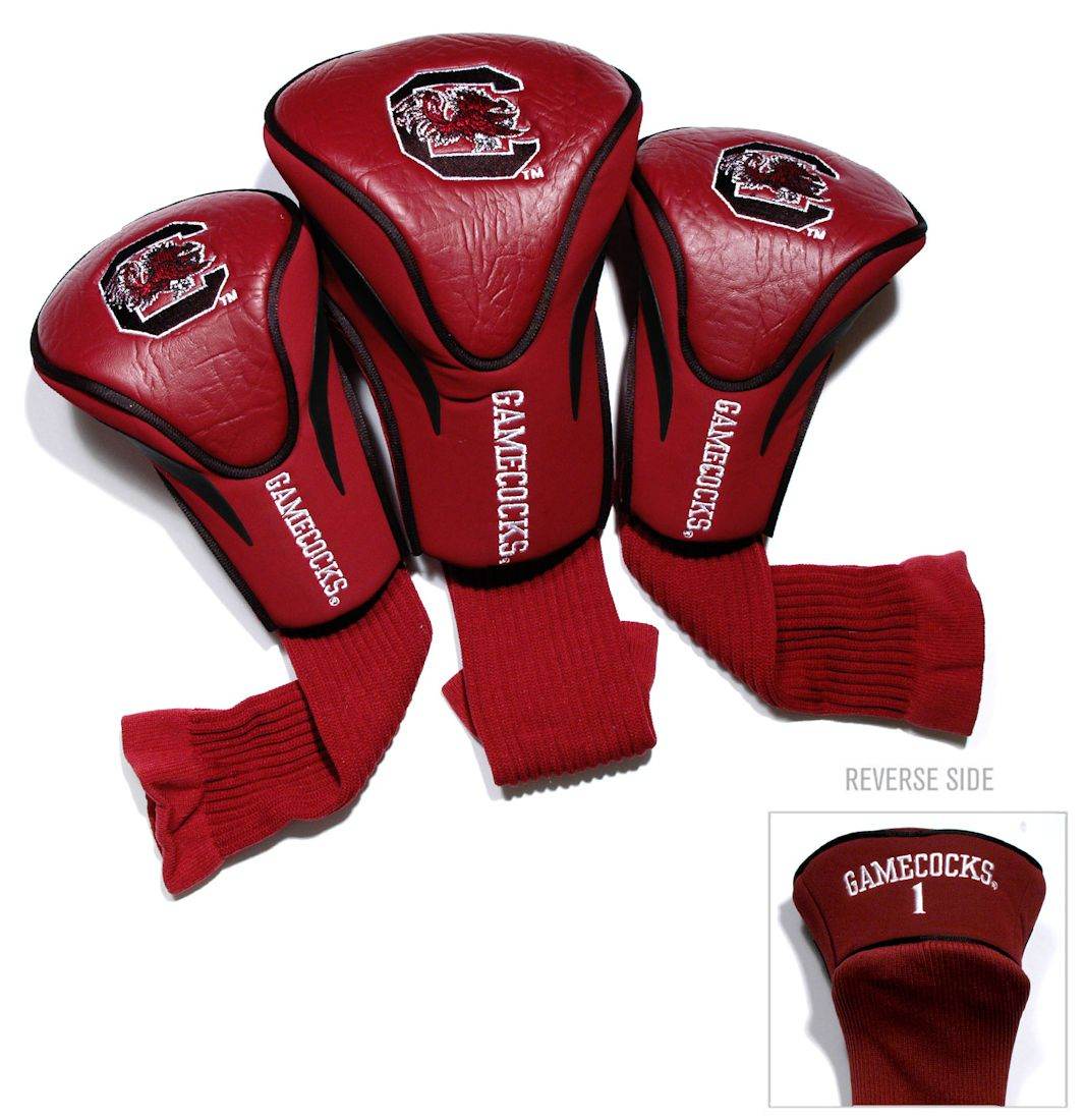 South Carolina Gamecocks 3 Piece Contour Golf Headcovers Set - ToylandEU