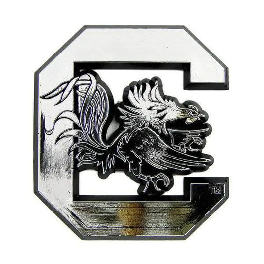  South Carolina Gamecocks Auto Emblem Silver Chrome Finish -  ToylandEU™