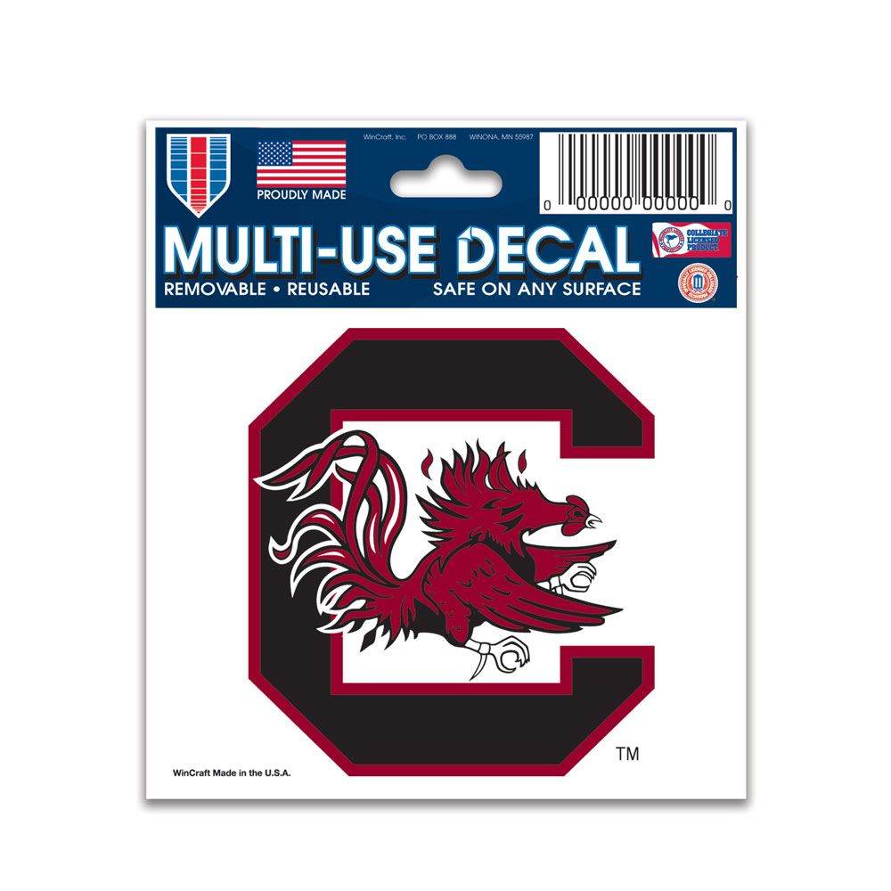 South Carolina Gamecocks Decal 3x4 Multi Use Outdoor Vinyl - ToylandEU