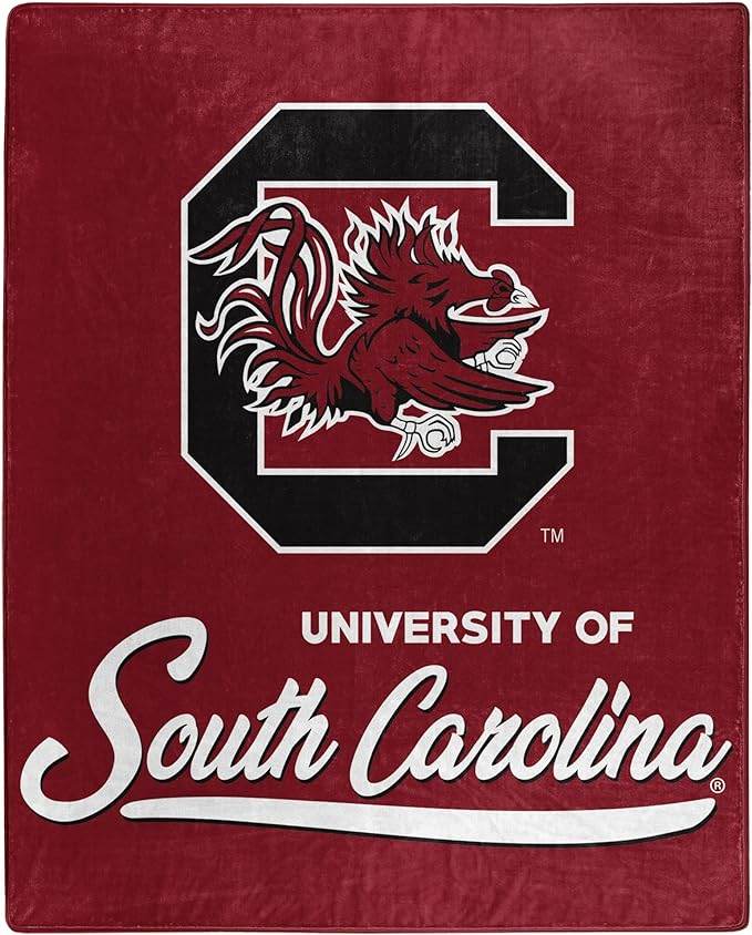 South Carolina Gamecocks Raschel Blanket 50x60 Signature - ToylandEU