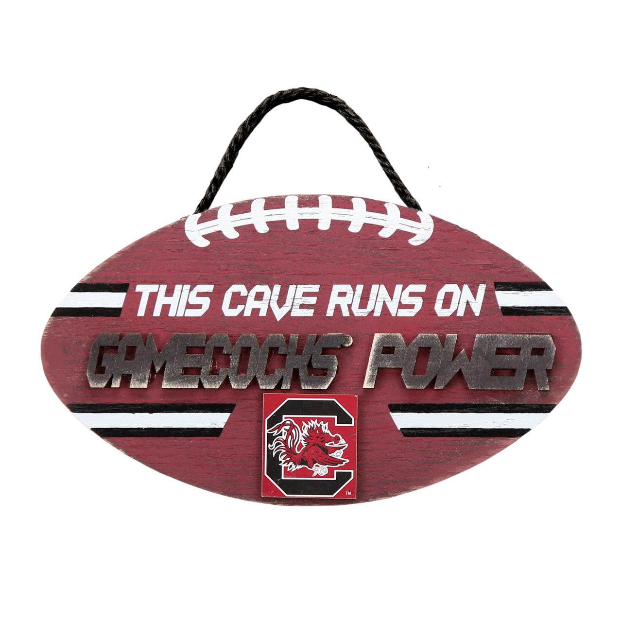 South Carolina Gamecocks Wood Football Sign Power Design - ToylandEU