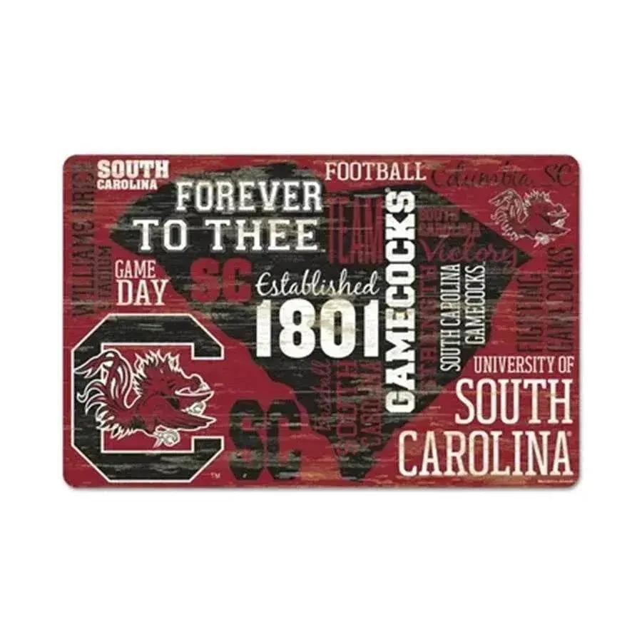  South Carolina Gamecocks Wood Sign 11x17 Team Colors -  ToylandEU™