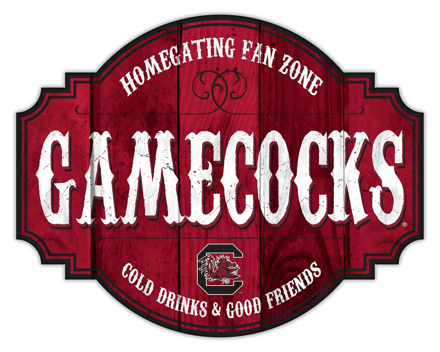 South Carolina Gamecocks Wood Sign 12Inch Homegating Tavern - ToylandEU