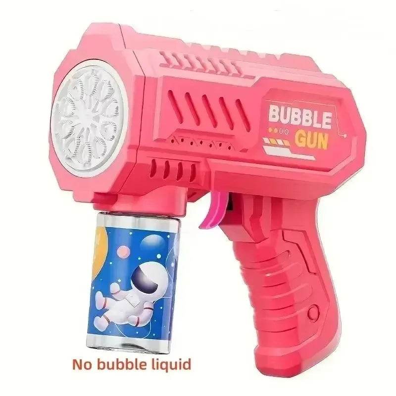 Space Astronauts Fully Automatic Bubble Gun Rocket Bubbles Machine Toy with Bubble Liquid for Kids Gift - ToylandEU