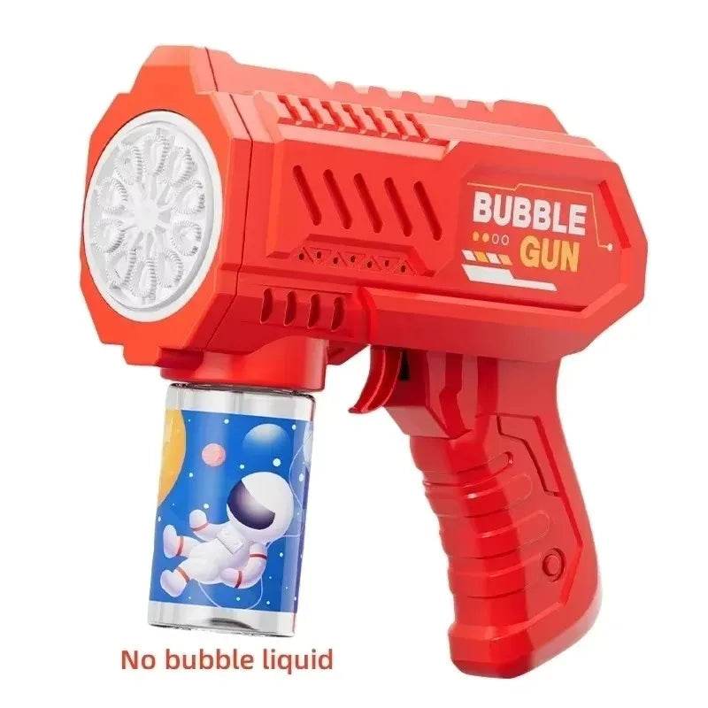 Space Astronauts Fully Automatic Bubble Gun Rocket Bubbles Machine Toy with Bubble Liquid for Kids Gift - ToylandEU