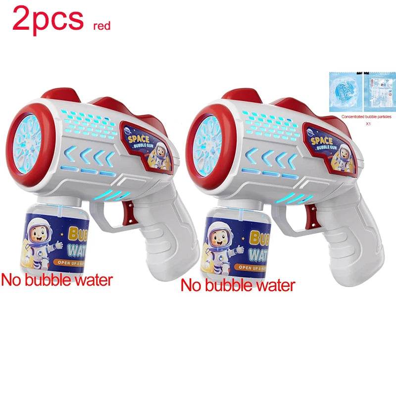 Space Astronauts Fully Automatic Bubble Gun Rocket Bubbles Machine Toy with Bubble Liquid for Kids Gift - ToylandEU