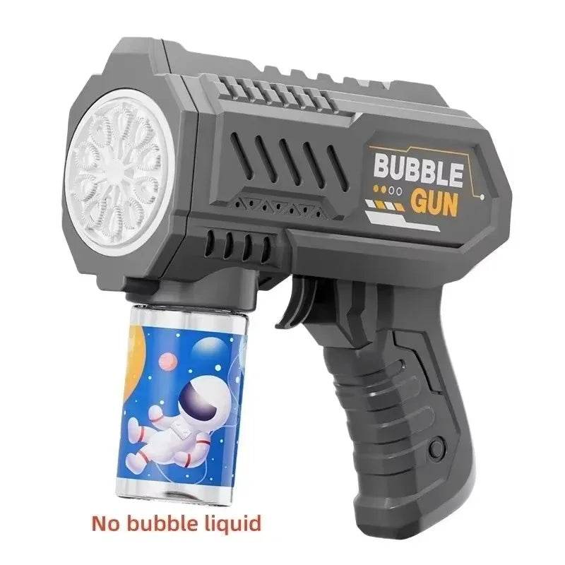Space Astronauts Fully Automatic Bubble Gun Rocket Bubbles Machine Toy with Bubble Liquid for Kids Gift - ToylandEU