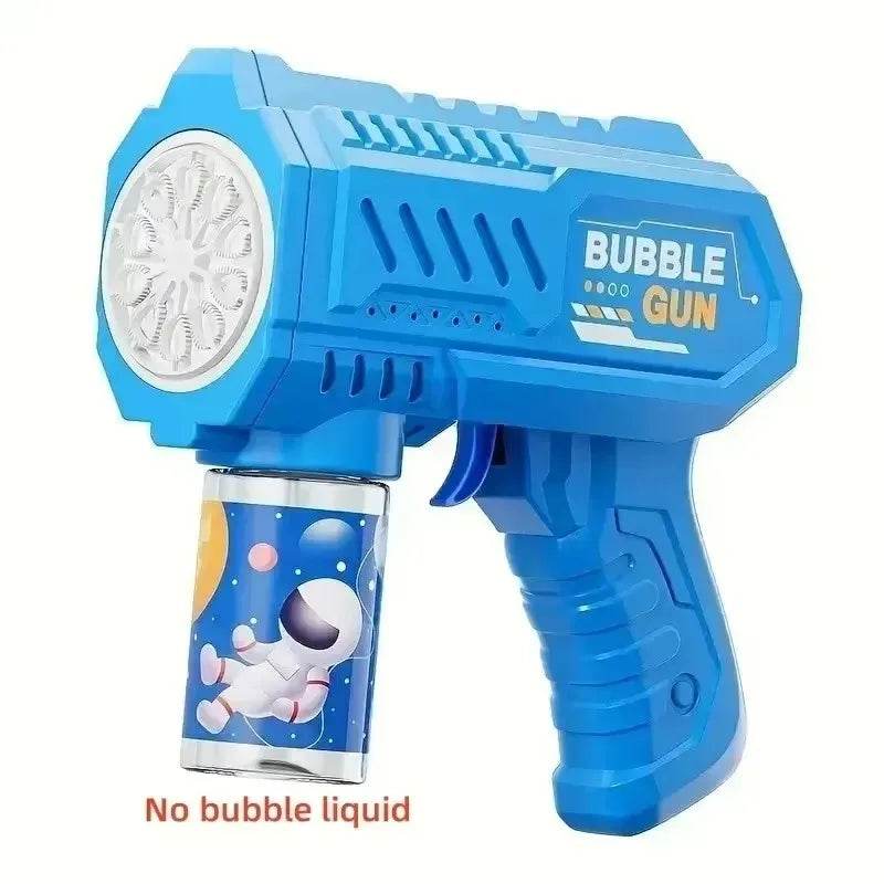 Space Astronauts Fully Automatic Bubble Gun Rocket Bubbles Machine Toy with Bubble Liquid for Kids Gift - ToylandEU