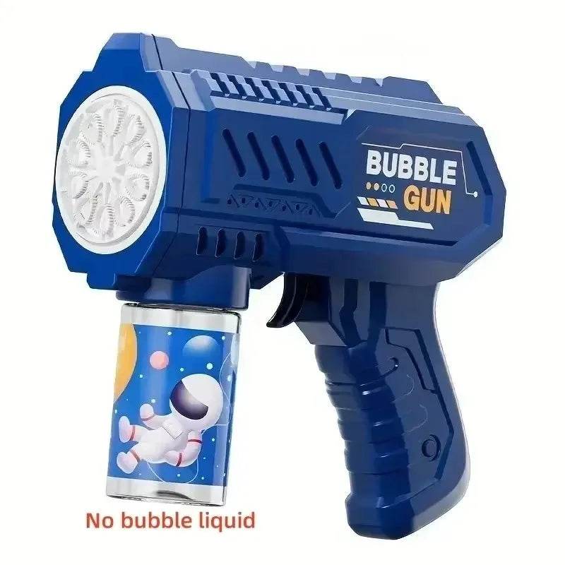 Space Astronauts Fully Automatic Bubble Gun Rocket Bubbles Machine Toy with Bubble Liquid for Kids Gift - ToylandEU