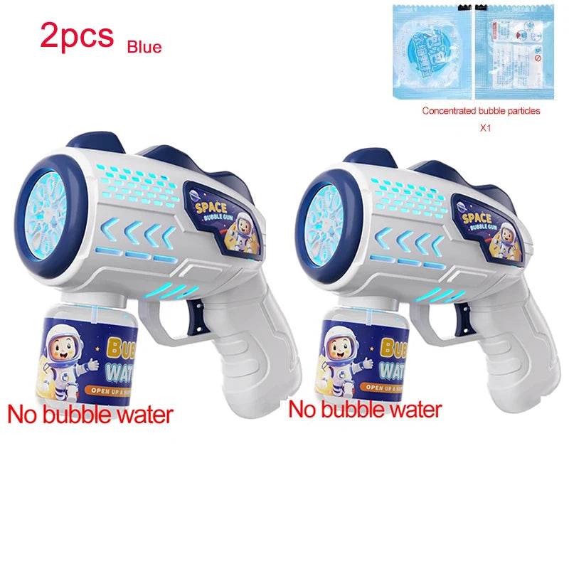 Space Astronauts Fully Automatic Bubble Gun Rocket Bubbles Machine Toy with Bubble Liquid for Kids Gift - ToylandEU