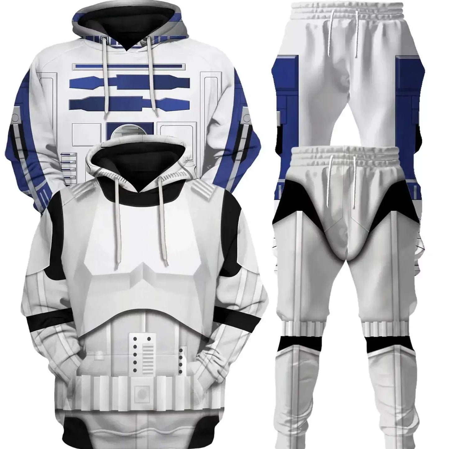 Space Battle Anime Hoodie Set 3D Print Tracksuit For Men - ToylandEU