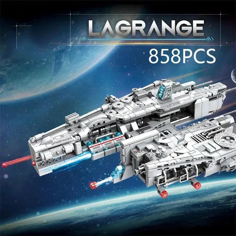  Space Battleship 858 Piece Lego Compatible Blocks Set -  ToylandEU™