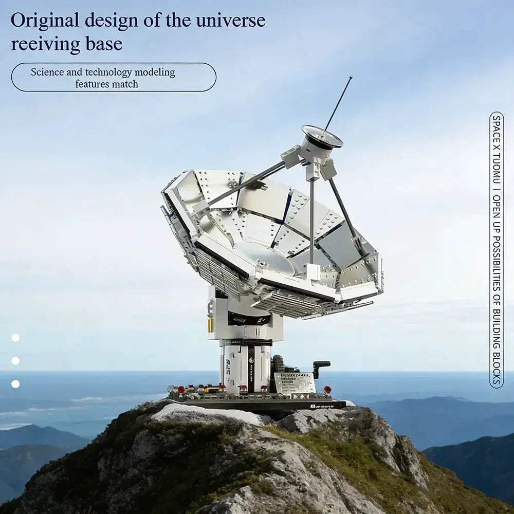 Space Building Blocks Satellite Dish Model Kit for Kids - ToylandEU