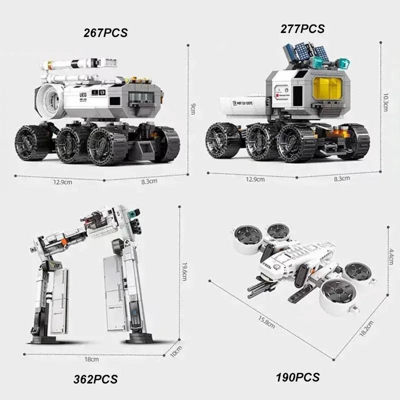  Space Building Blocks Set Astronaut Figures Deluxe -  ToylandEU™