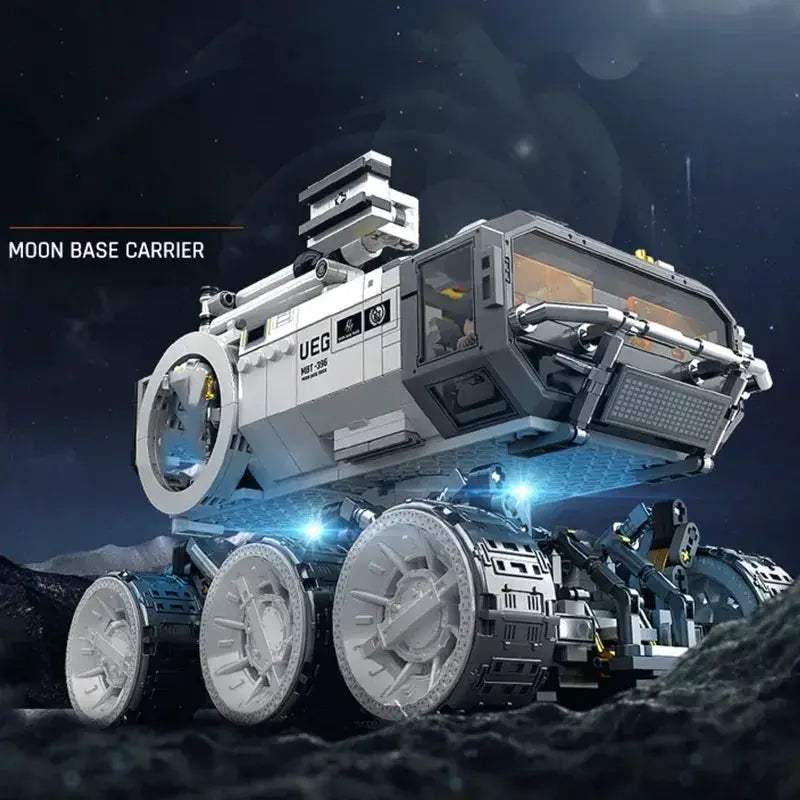 Space Building Blocks Set With Astronaut Figures And Moon Vehicle - ToylandEU