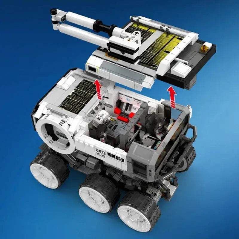 Space Building Blocks Set With Astronaut Figures And Moon Vehicle - ToylandEU