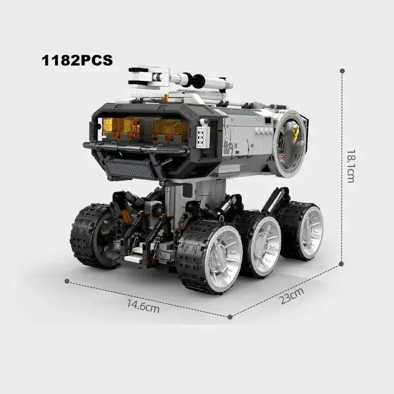 Space Building Blocks Set With Astronaut Figures And Moon Vehicle - ToylandEU