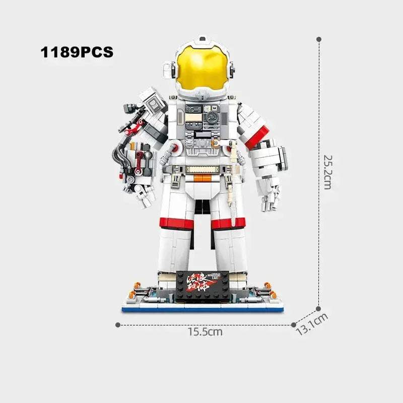 Space Building Blocks Set With Astronaut Figures And Moon Vehicle - ToylandEU