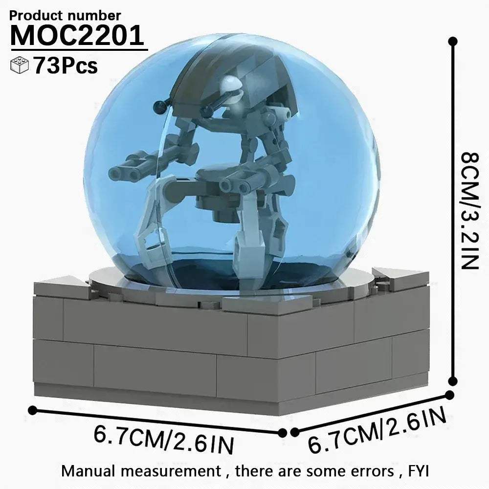 Space Droid Building Block Set Model Kit For Kids Learning - ToylandEU