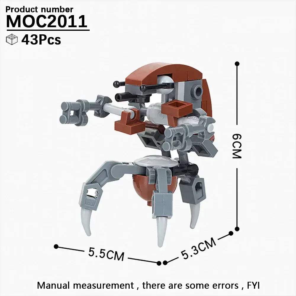 Space Droid Building Block Set Model Kit For Kids Learning - ToylandEU