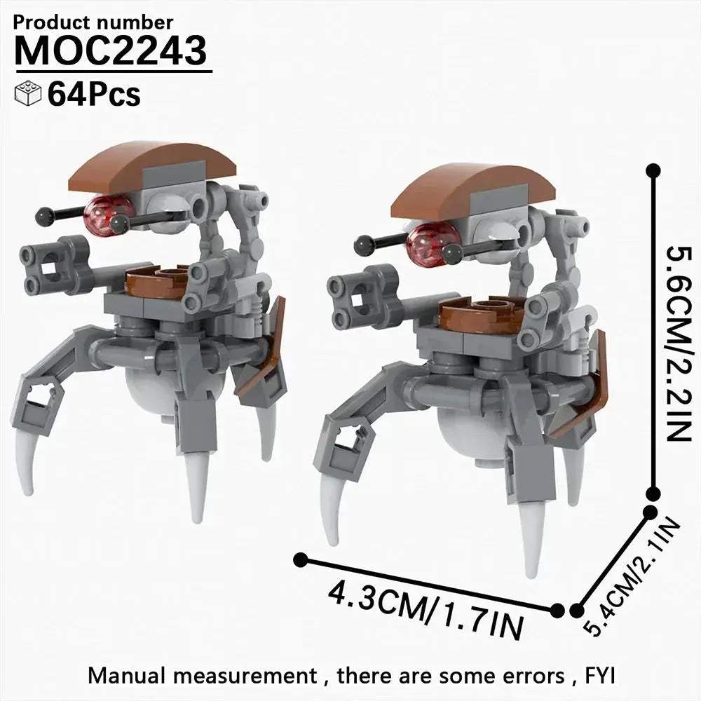 Space Droid Building Block Set Model Kit For Kids Learning - ToylandEU