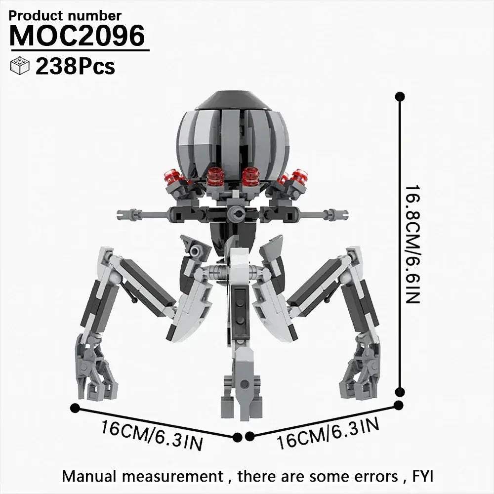 Space Droid Building Block Set Model Kit For Kids Learning - ToylandEU