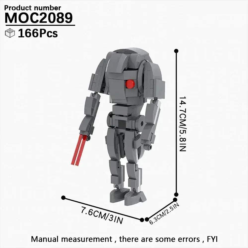 Space Droid Building Block Set Model Kit For Kids Learning - ToylandEU