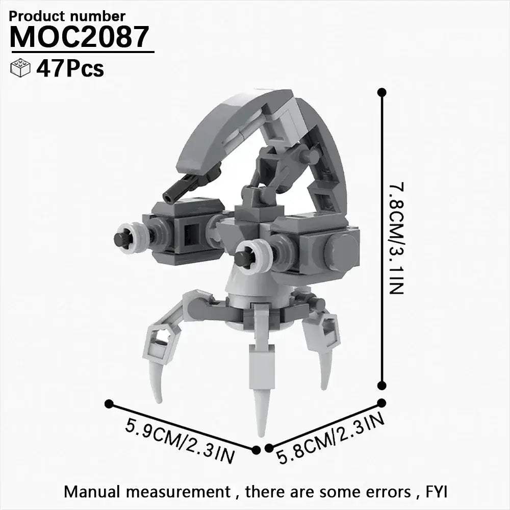 Space Droid Building Block Set Model Kit For Kids Learning - ToylandEU
