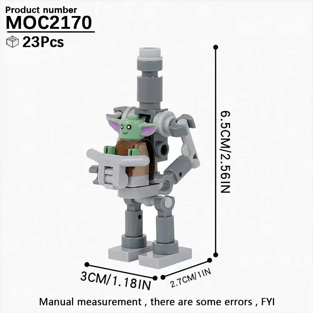 Space Droid Building Block Set Model Kit For Kids Learning - ToylandEU