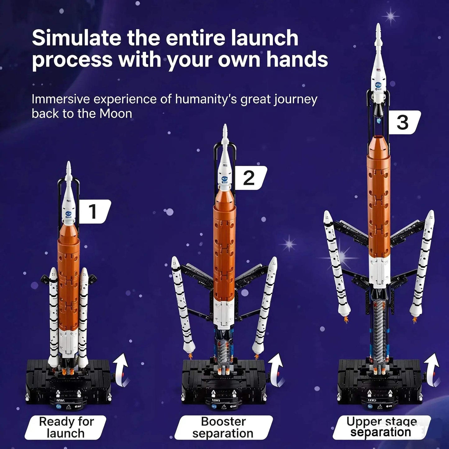  Space Launch Rocket Building Blocks Kit Lego Compatible -  ToylandEU™