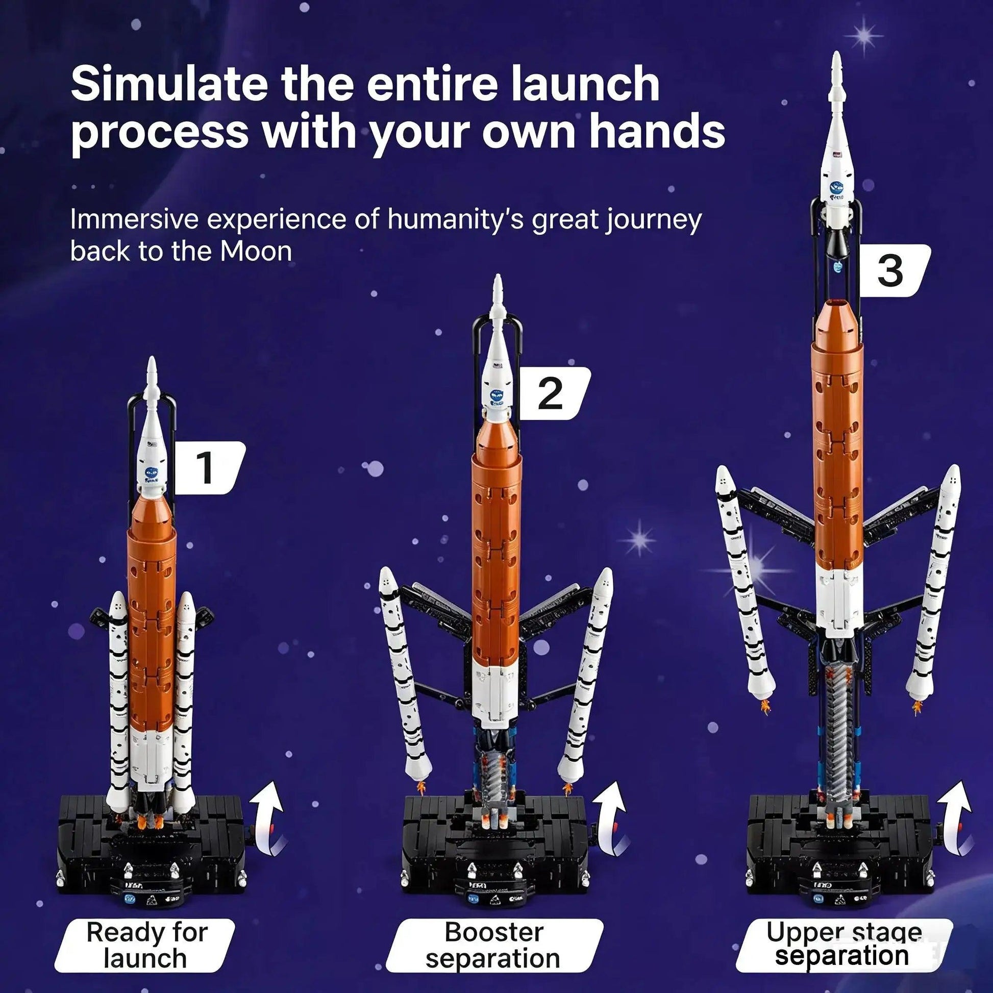  Space Launch Rocket Building Blocks Kit Lego Compatible -  ToylandEU™