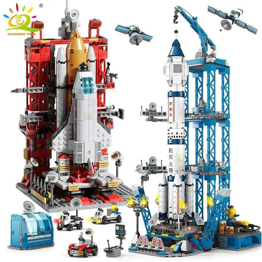  Space Rocket Building Blocks Astronaut Figure Kid Safe -  ToylandEU™