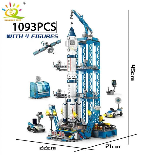  Space Rocket Building Blocks Astronaut Figure Kid Safe -  ToylandEU™