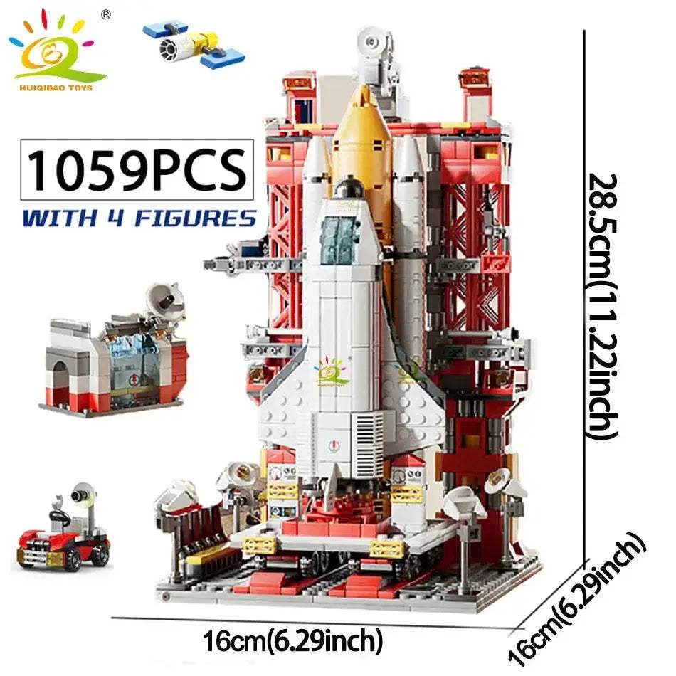 Space Rocket Building Blocks With Astronaut Figure - ToylandEU