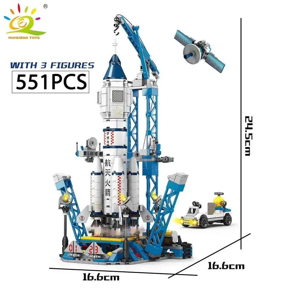 Space Rocket Building Blocks With Astronaut Figure - ToylandEU