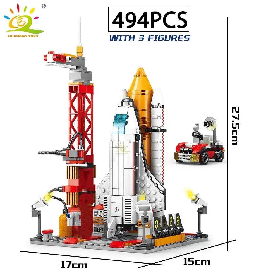 Space Rocket Building Blocks With Astronaut Figure - ToylandEU