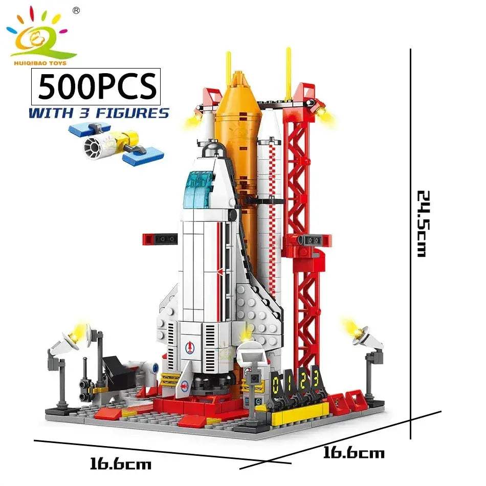 Space Rocket Building Blocks With Astronaut Figure - ToylandEU