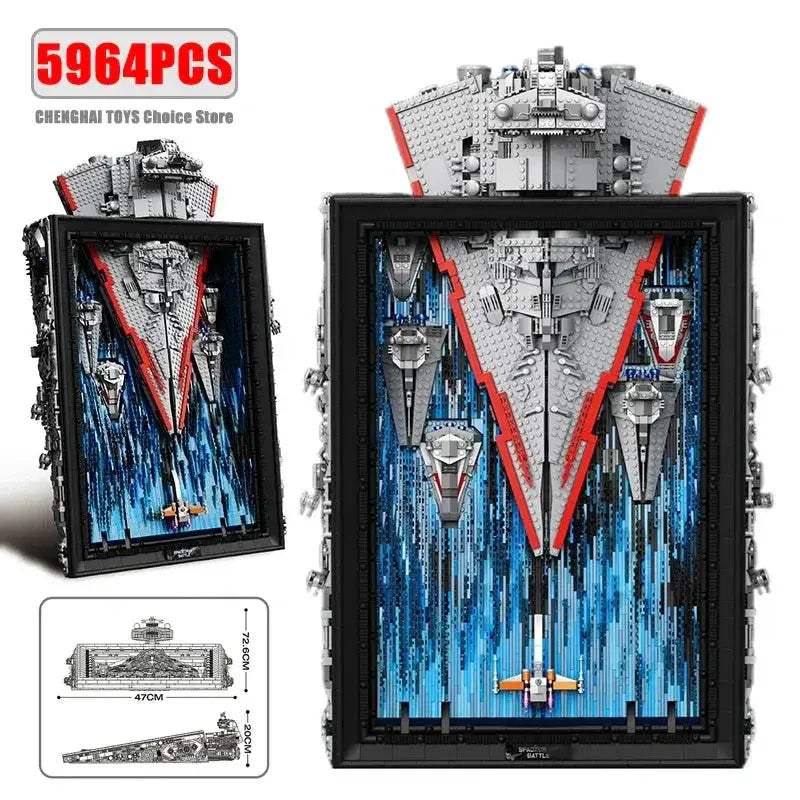 Space Shuttle 5964Piece 3D Building Blocks Wall Display Photo Frame - ToylandEU