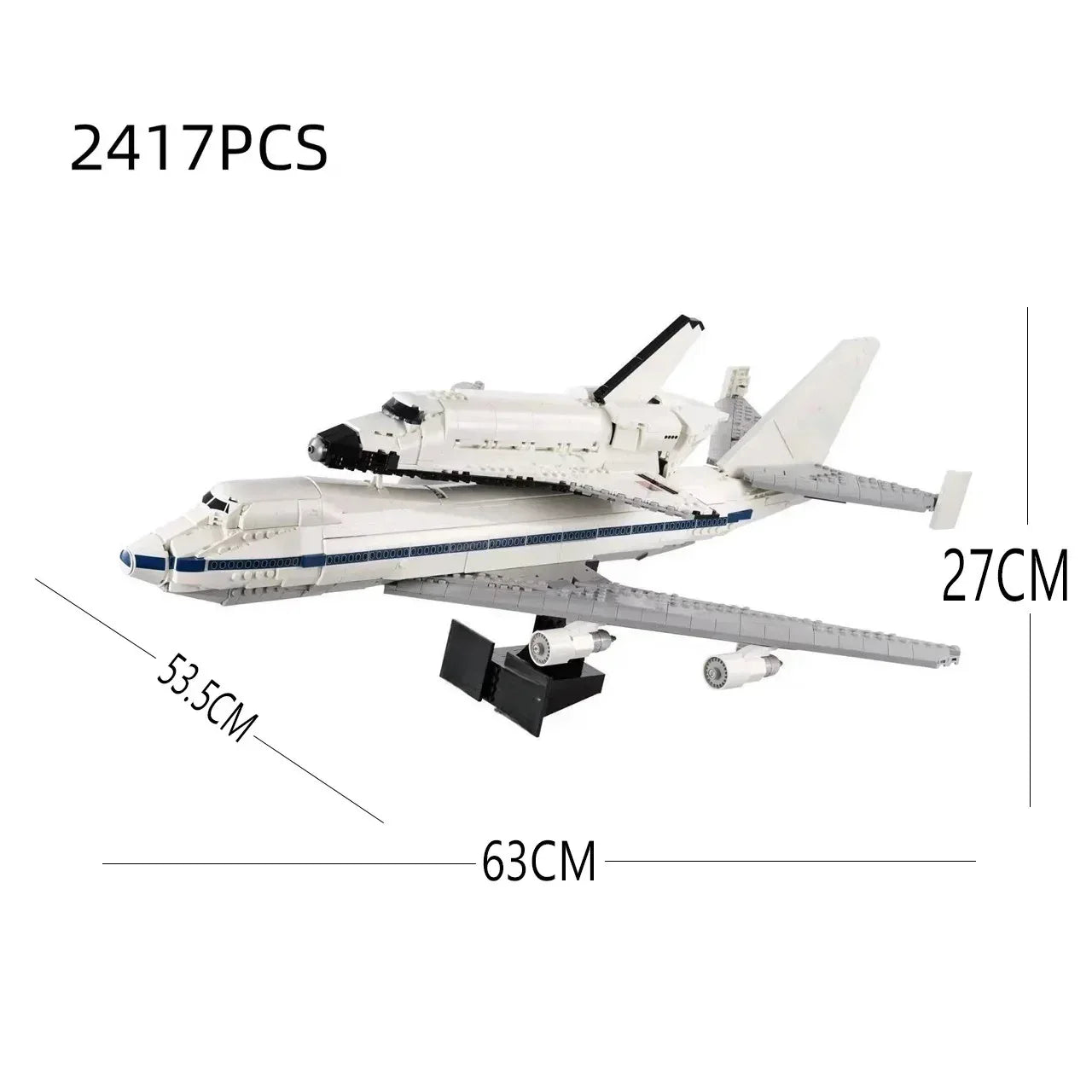 Space Shuttle Model Building Bricks Toy For Kids STEM Gift - ToylandEU