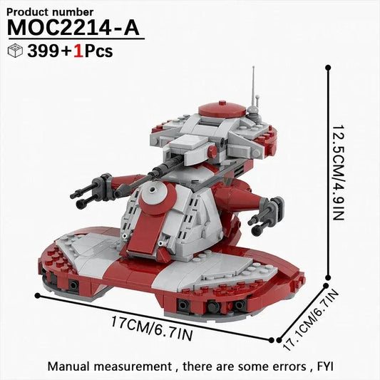  Space War Tank Building Blocks Kit Educational Diorama -  ToylandEU™