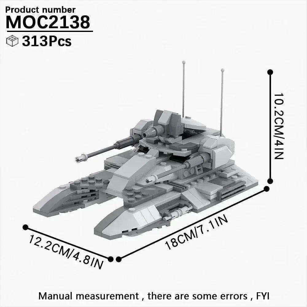  Space War Tank Building Blocks Kit Educational Diorama -  ToylandEU™