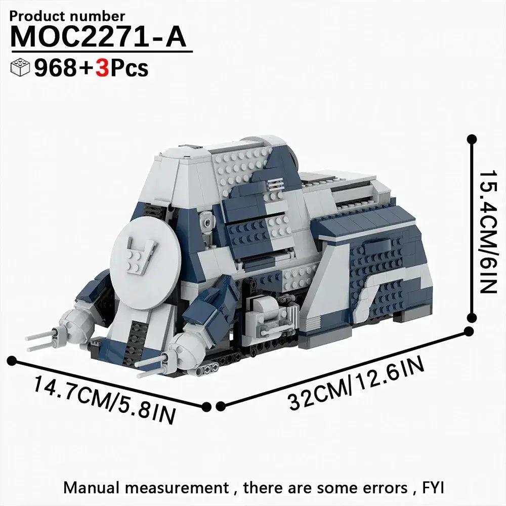  Space War Tank Building Blocks Kit Educational Diorama -  ToylandEU™