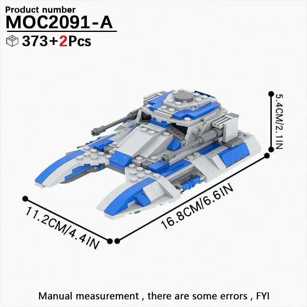  Space War Tank Building Blocks Kit Educational Diorama -  ToylandEU™