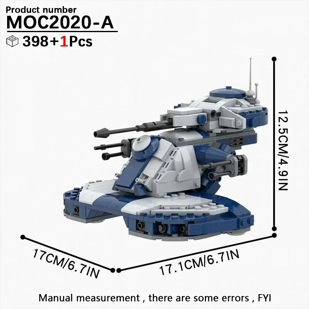  Space War Tank Building Blocks Kit Educational Diorama -  ToylandEU™