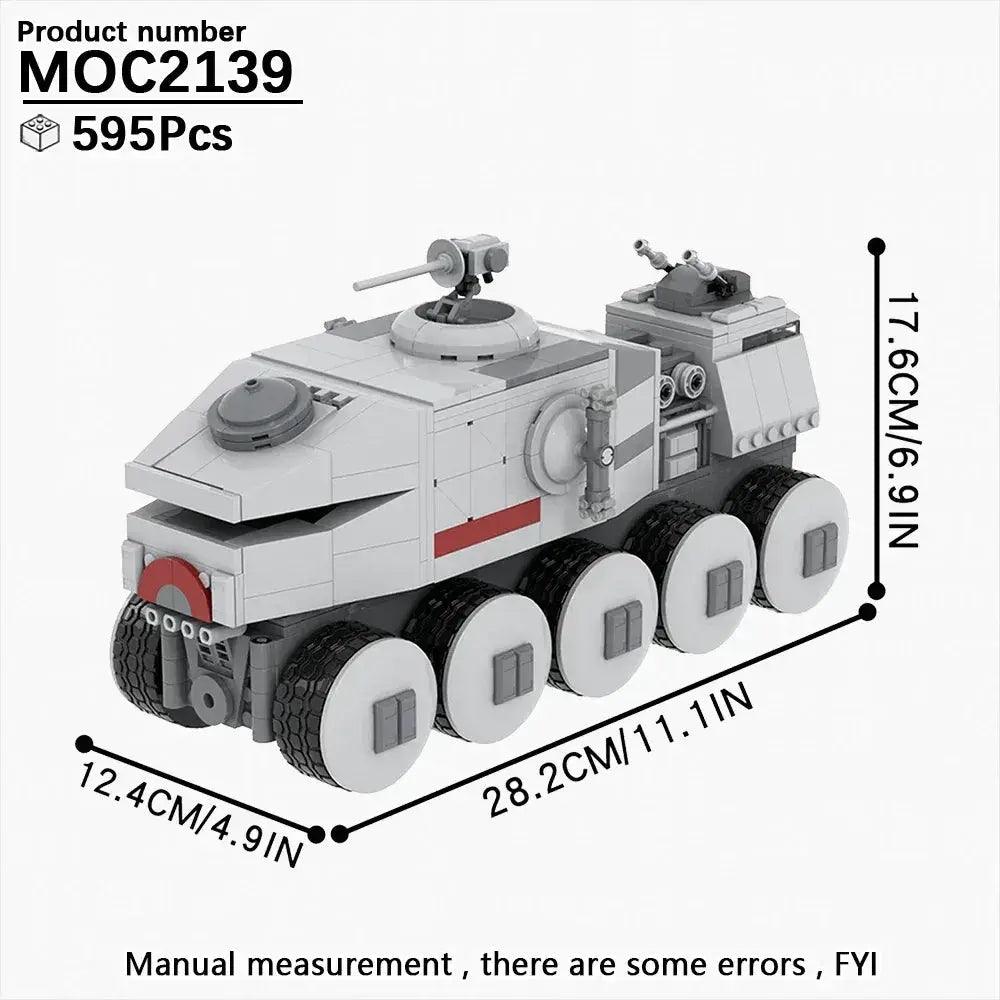 Space War Tank Building Blocks Kit Educational Diorama -  ToylandEU™