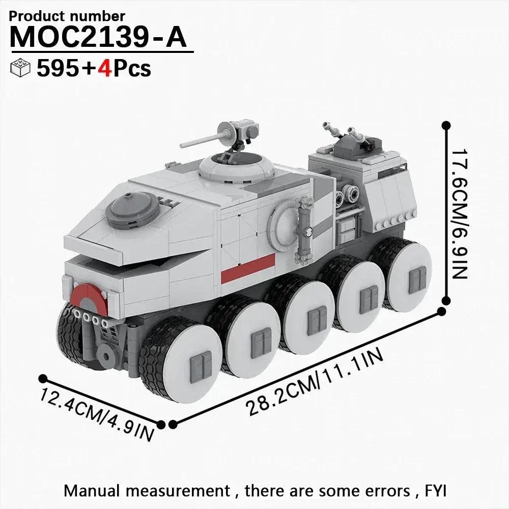  Space War Tank Building Blocks Kit Educational Diorama -  ToylandEU™