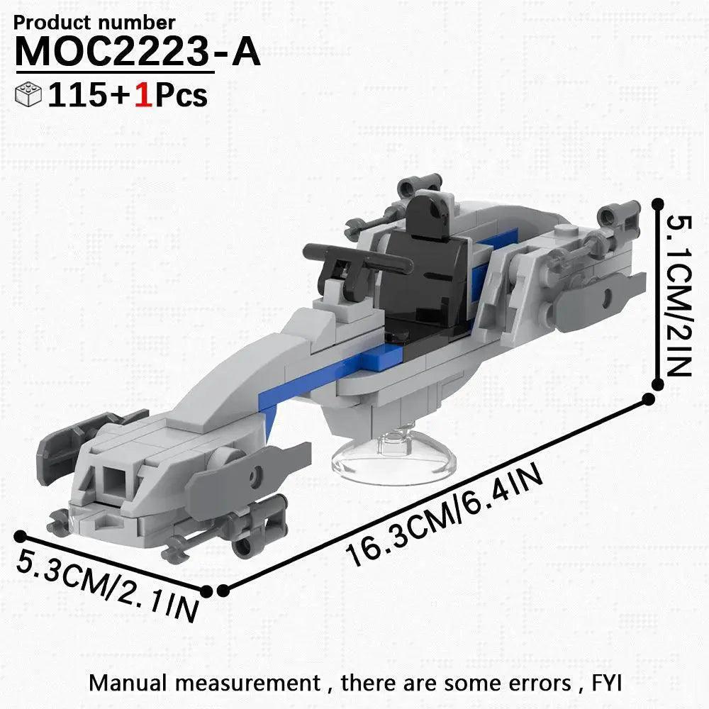  Space Wars Speeder Bike Building Blocks Set Educational -  ToylandEU™