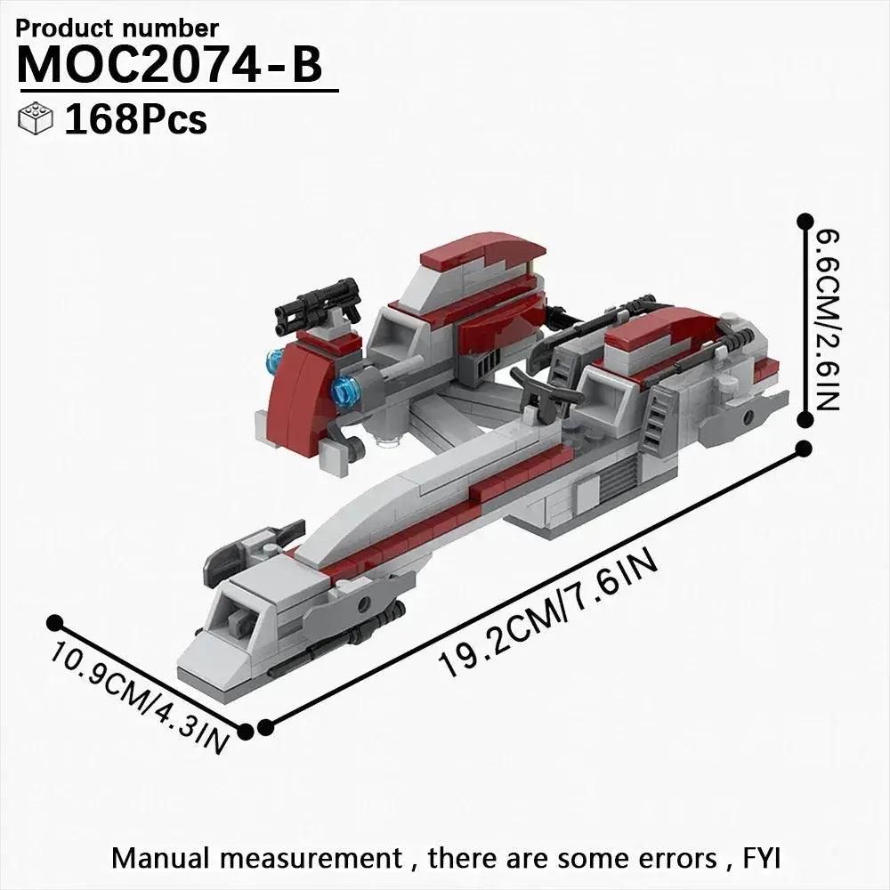  Space Wars Speeder Bike Building Blocks Set Educational -  ToylandEU™